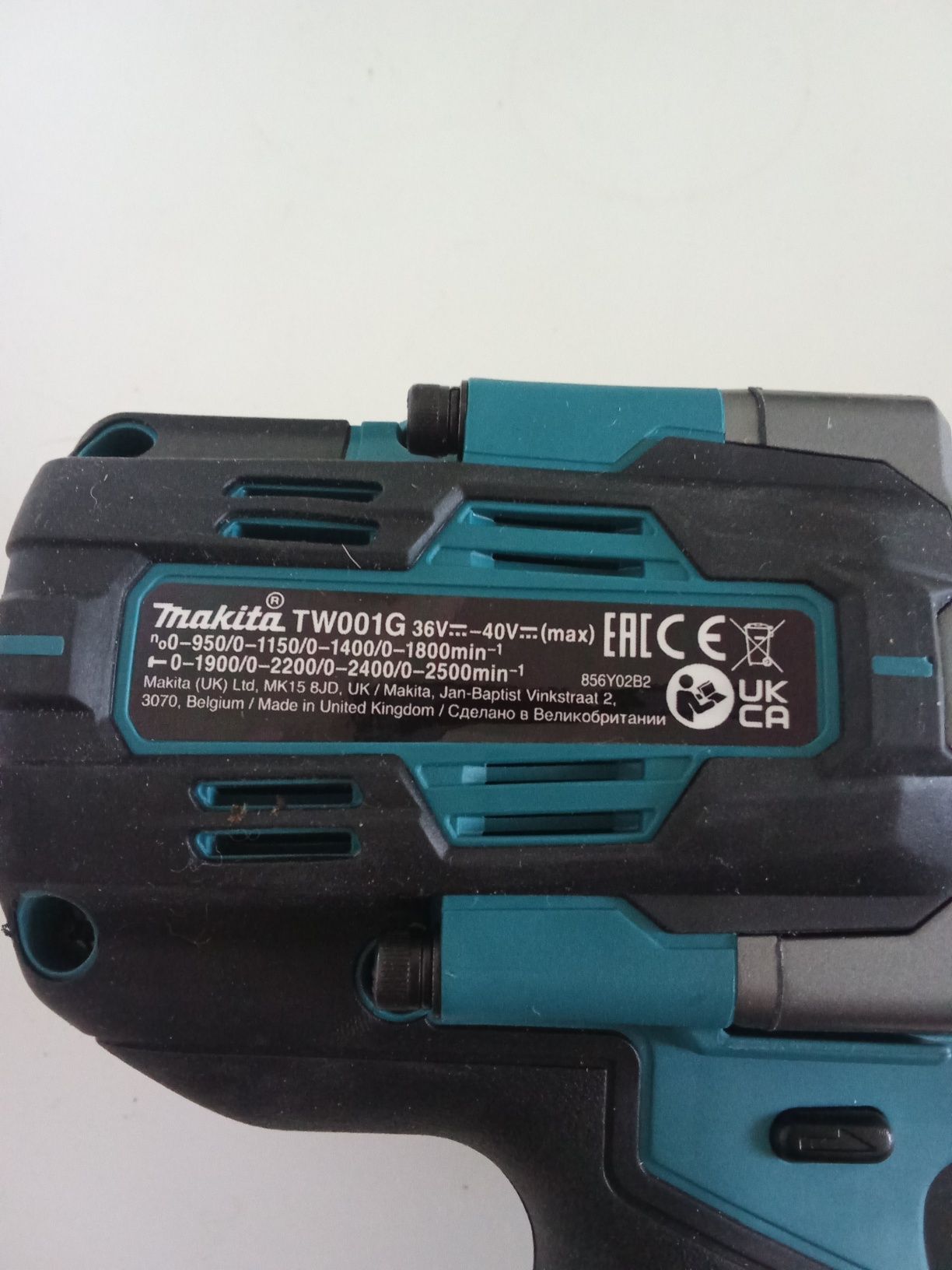 Makita TW0001G akumulatorowy klucz udarowy 3/4 40 v nowy oryginał