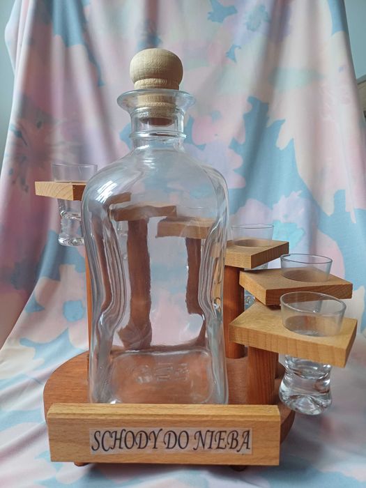 Karafka + 6kieliszków komplet schody do nieba