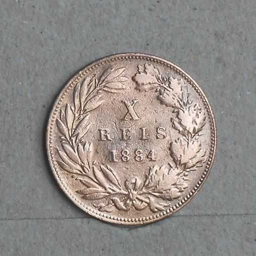 Portugal 10 reis 1884 - olx X10744