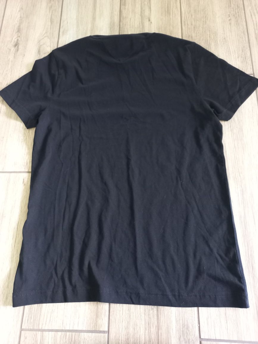 czarna firmowa koszulka -t-shirt -TOMMY HILFIGER-rozmiar-S
