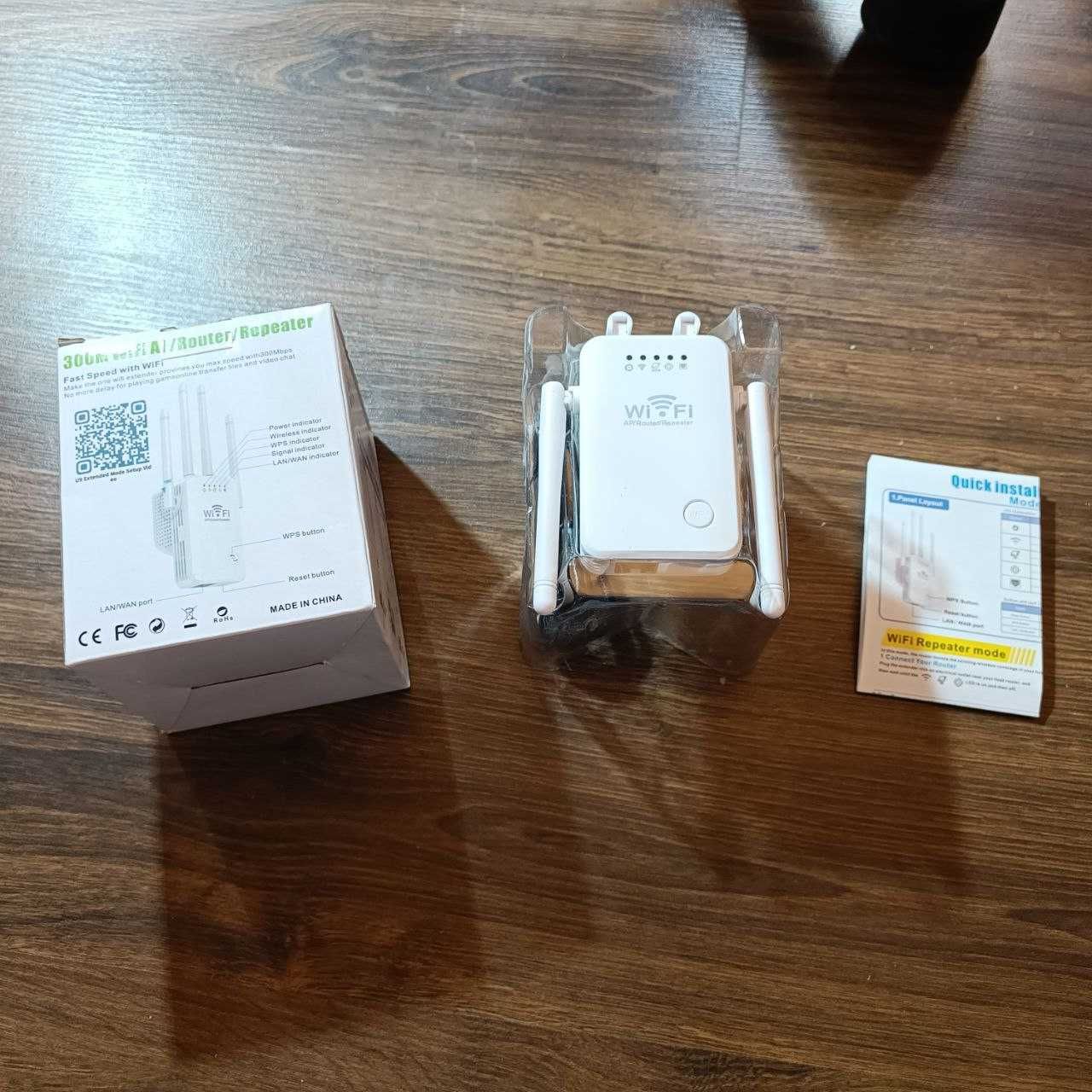 Підсилювач WIFI сигналу, 300мб/с . Ретранслятор WIFI / Вайфай репітер!