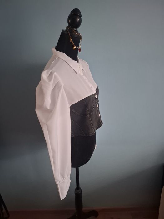 Bluzka z ciemnym gorsetem XL NOWA!