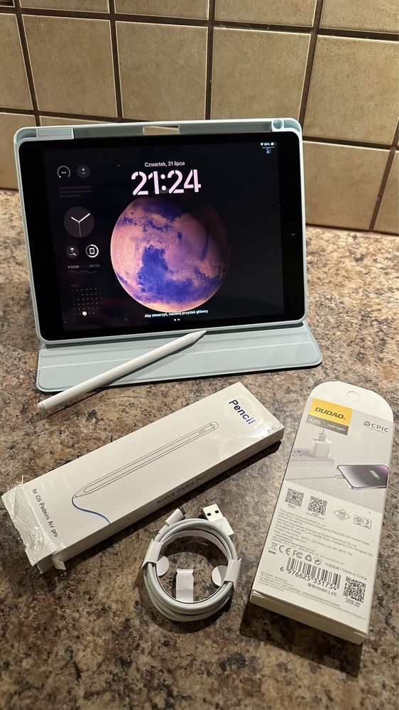 Tablet iPad Apple Retina 10” + NOWY RYSIK - Touch ID - PROCREATE