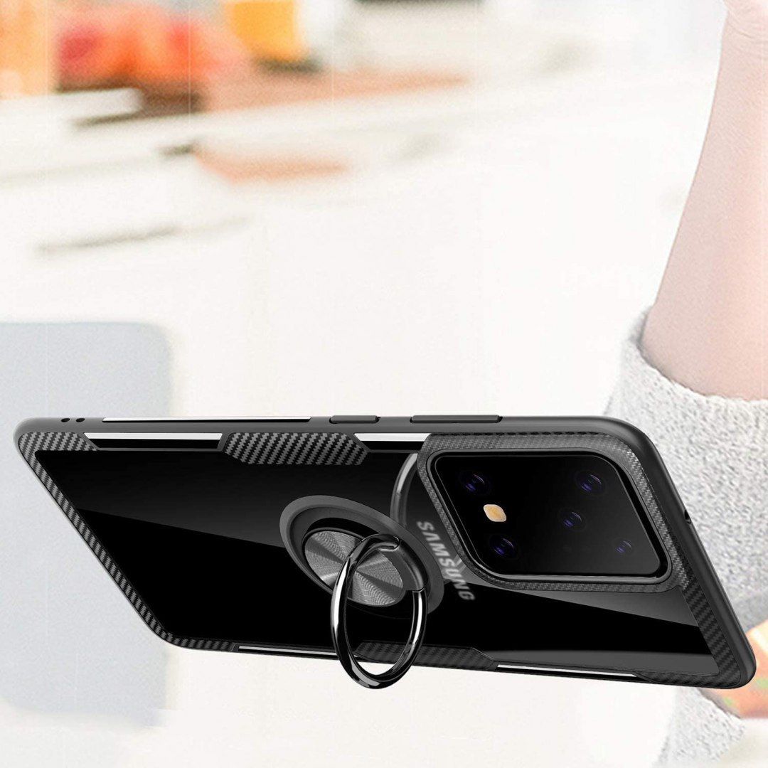 Pancerne Etui Plus Ring Do Samsung Galaxy S20 Ultra Czarny