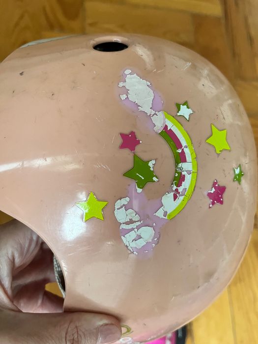 Equipamento de proteção de criança Capacete e proteções