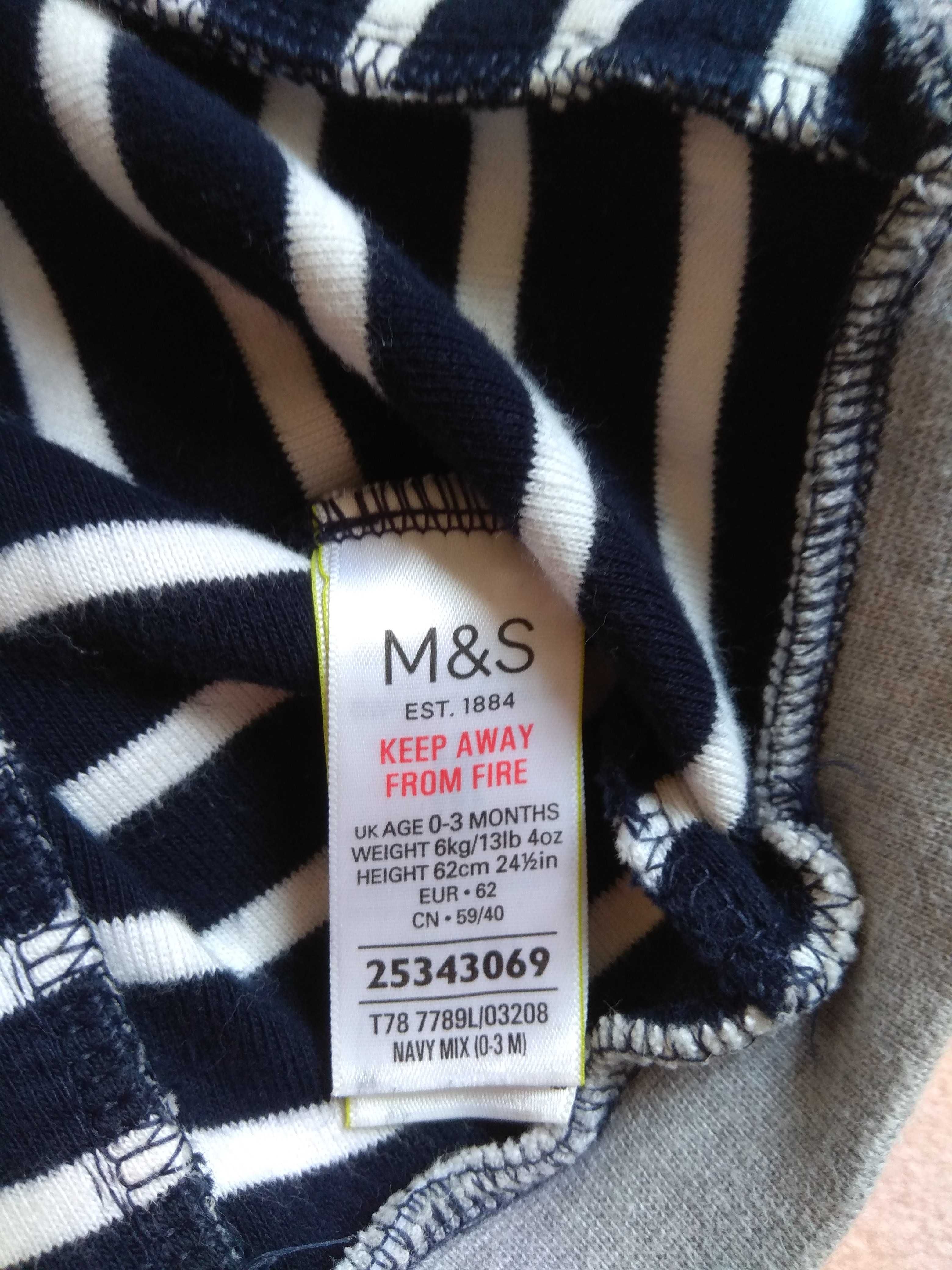 Чоловічок M&S для хлопчика 62 см 3 міс боді сорочка 74 см 9 міс