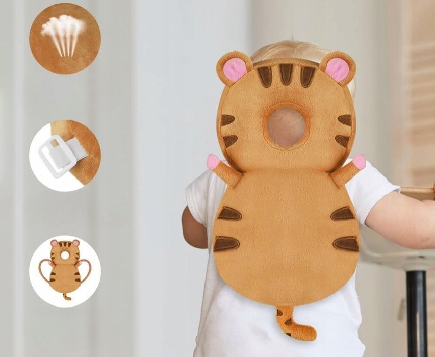 Ochraniacz głowy dziecka do nauki chodzenia Tygrys + gratis