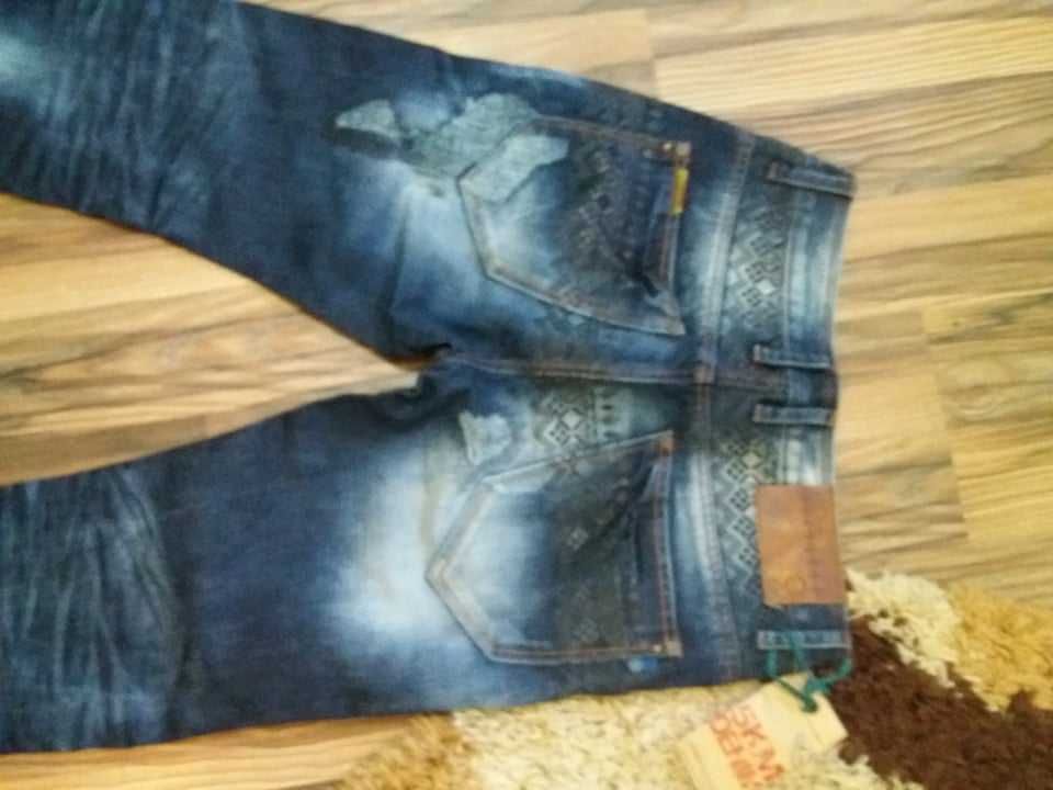 Spodnie męskie jeansowe niebieskie rozmiar 32