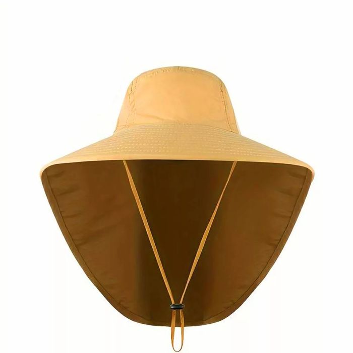 kapelusz przeciwsłoneczny wędkarski z klapką na szyje
