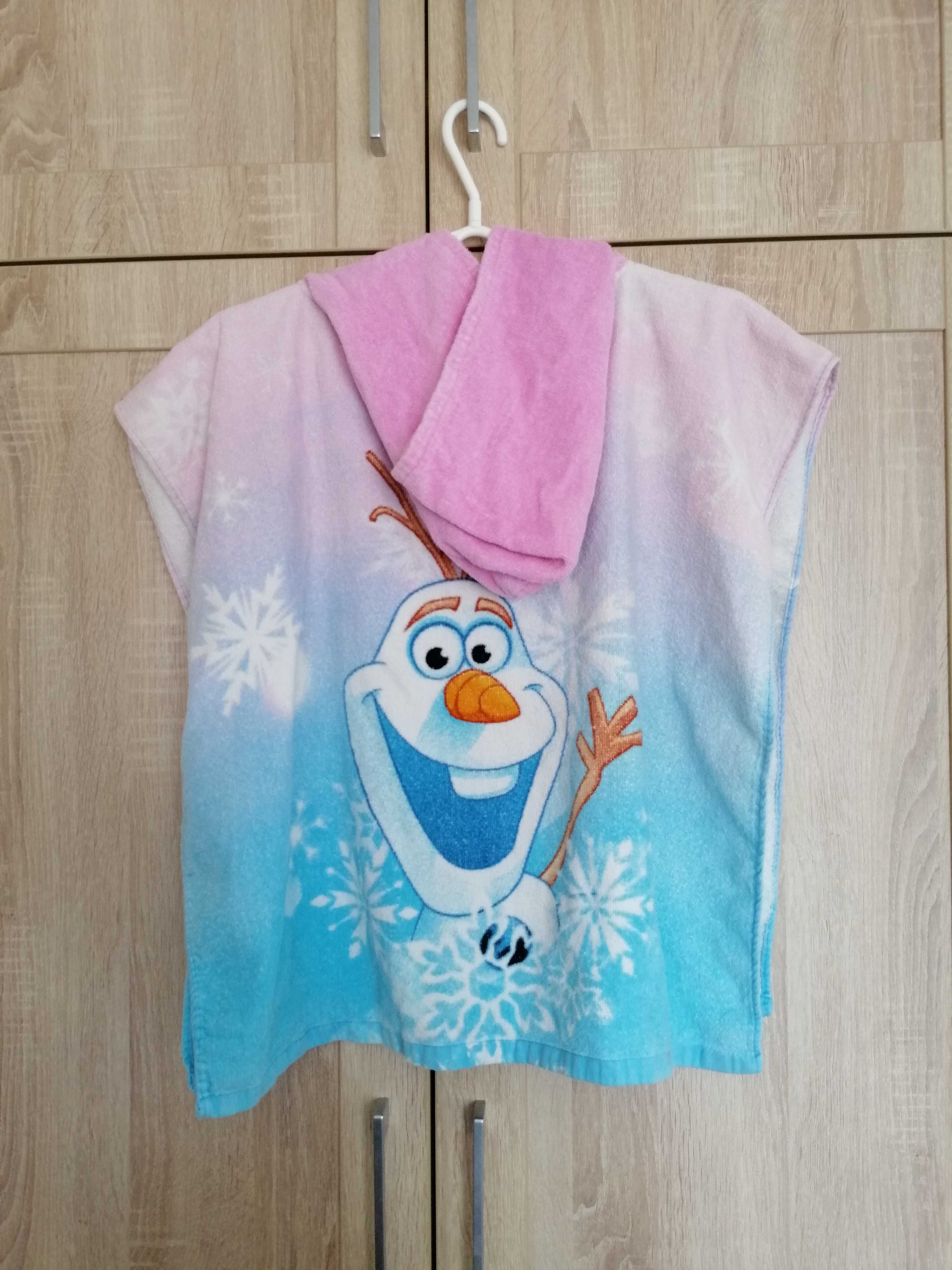 Ręcznik kąpielowy poncho Disney Frozen, 60x120 cm, 100% bawełna