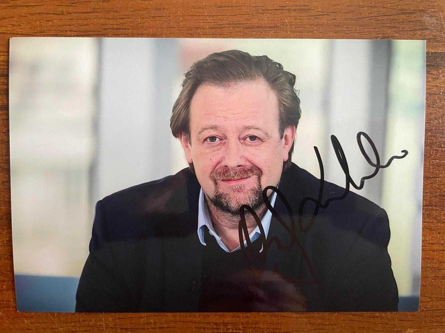 Aktor, reżyser Olaf Lubaszenko, zdjęcie z autografem 10x15