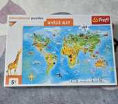 Puzzle Mapa Świata World Map