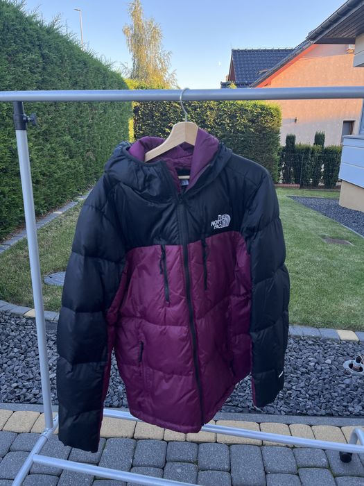 kurtka zimowa The North Face 700 bordowo czarna