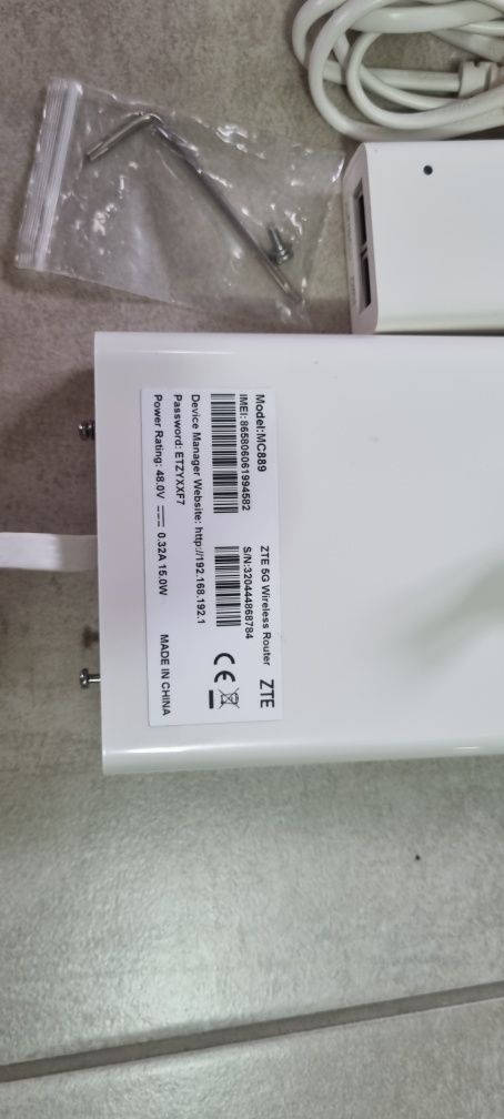 Antena exterior 5G ZTE + Router ZTE