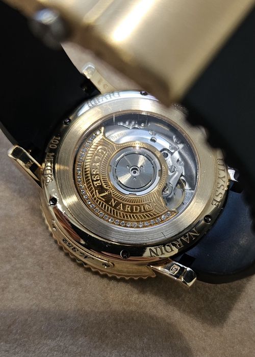 Ulysse Nardin Rose Gold Marine Diver Lady Rose Gold Diamonds