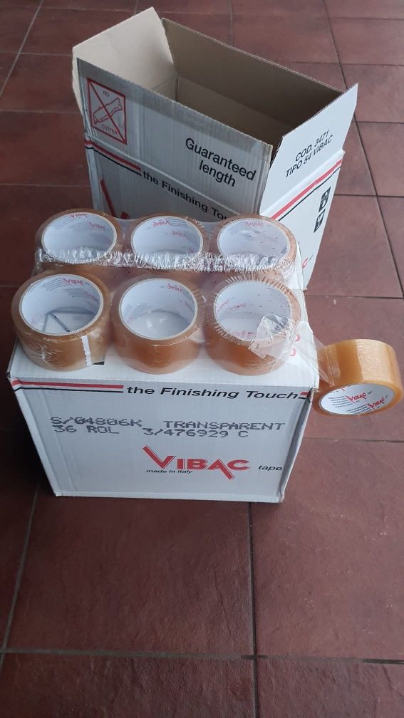 Taśma klejąca pakowa Vibac 36 rolek klej kauczuk