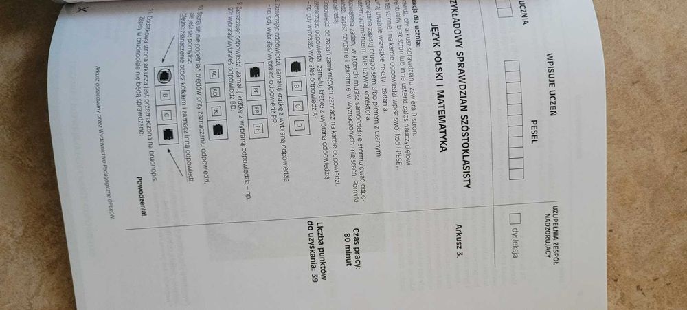 Sprawdzian szóstoklasisty 2016. Arkusze egzaminacyjne