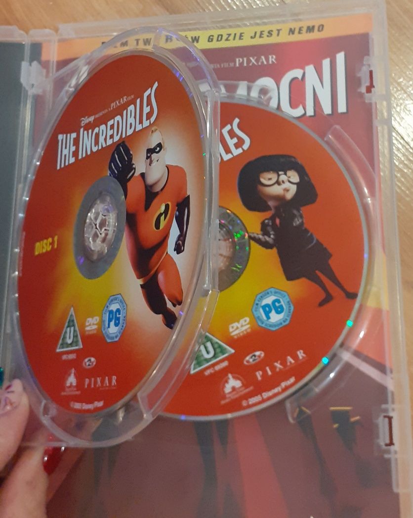 płyta dvd z bajką iniemamocni wydanie specjalne 2 dyskowe