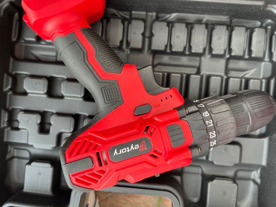 FEYTORY- Zestaw wkrętarek akumulatorowych 21 V z oświetleniem LED