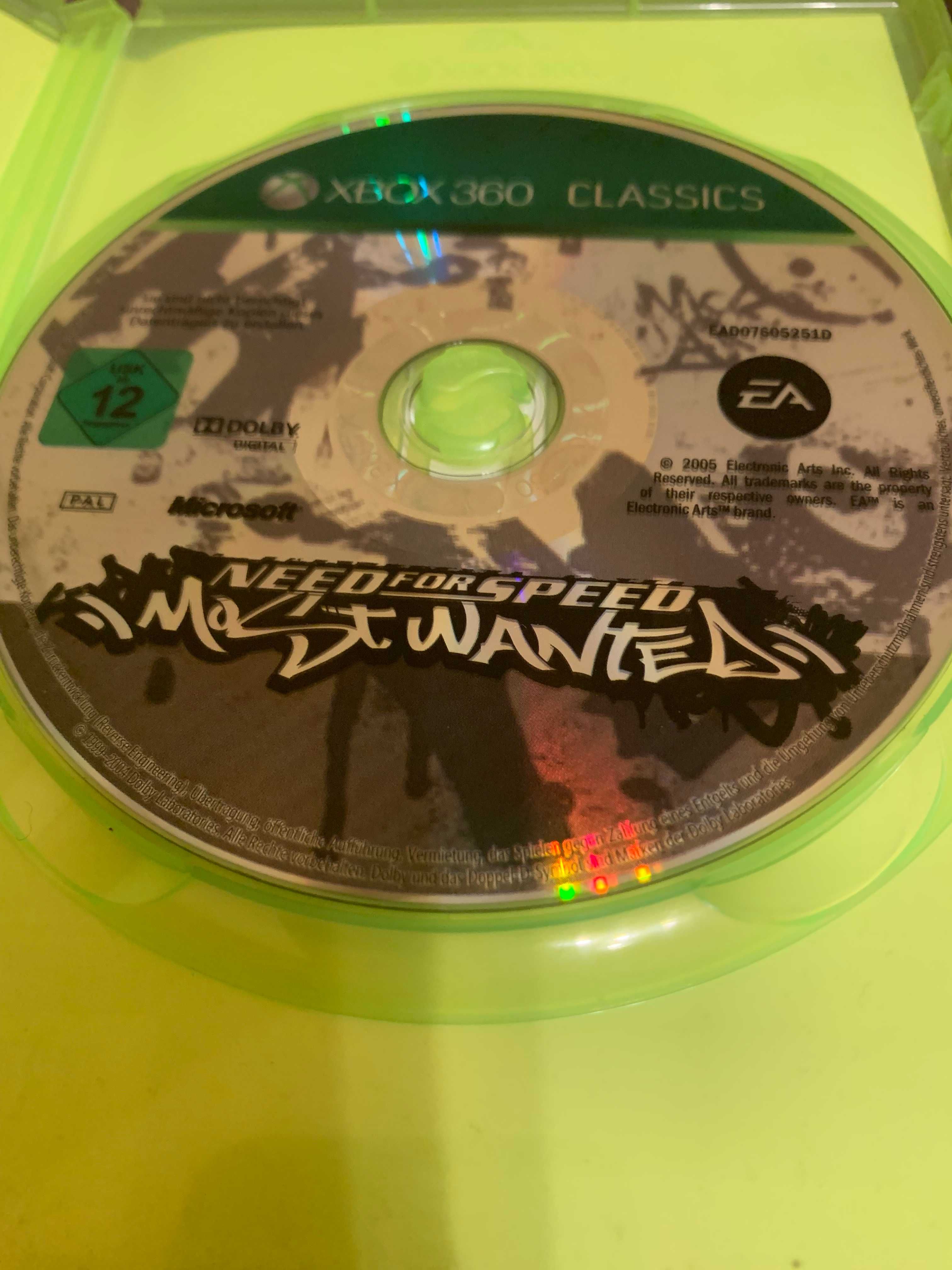 Need For Speed Most Wanted 2005 - zestaw gier XBOX 360