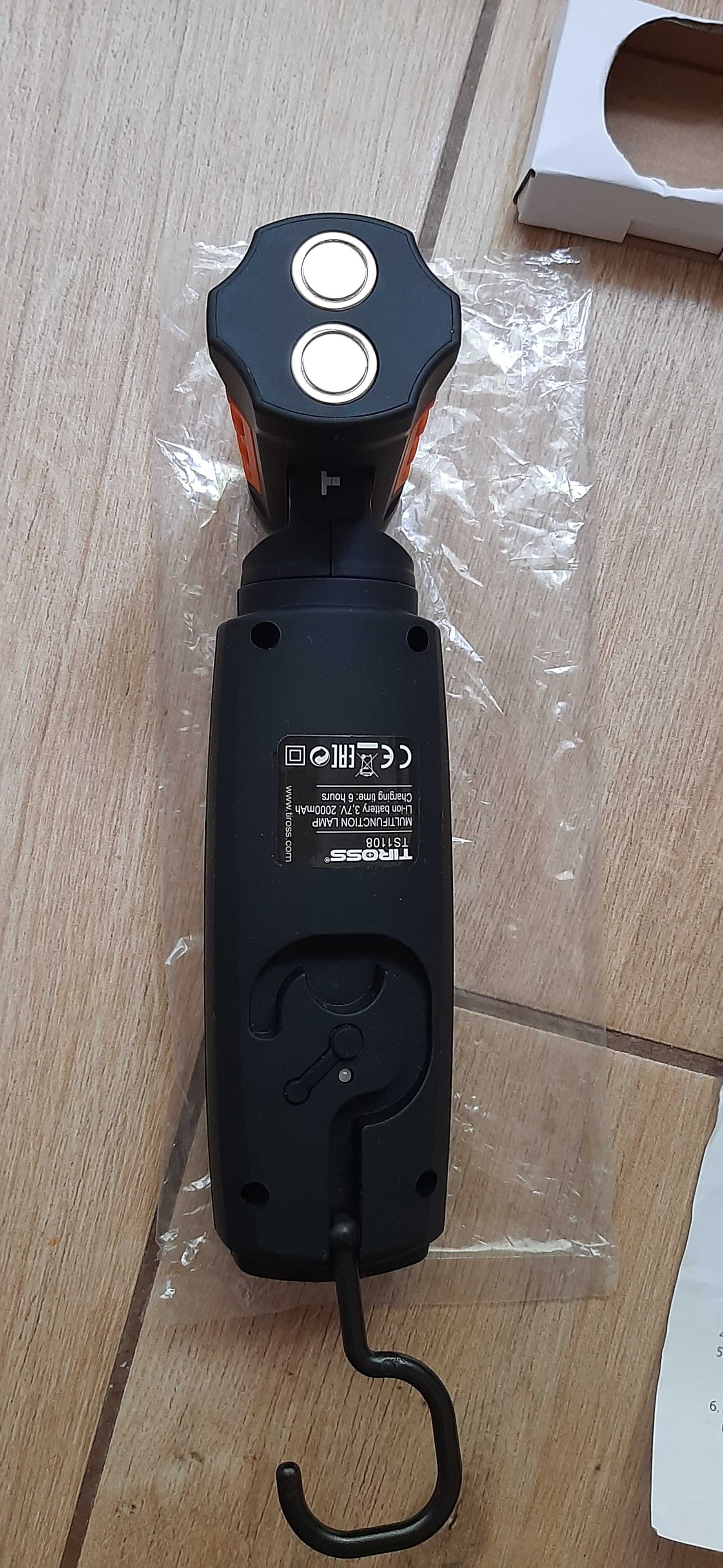 Фонарь Tiross TS-1108 БП 230В+автозарядное устройство 12В прикуривател