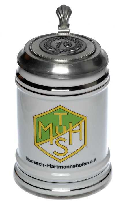 Kufel na piwo ceramiczny niemiecki jubileuszowy