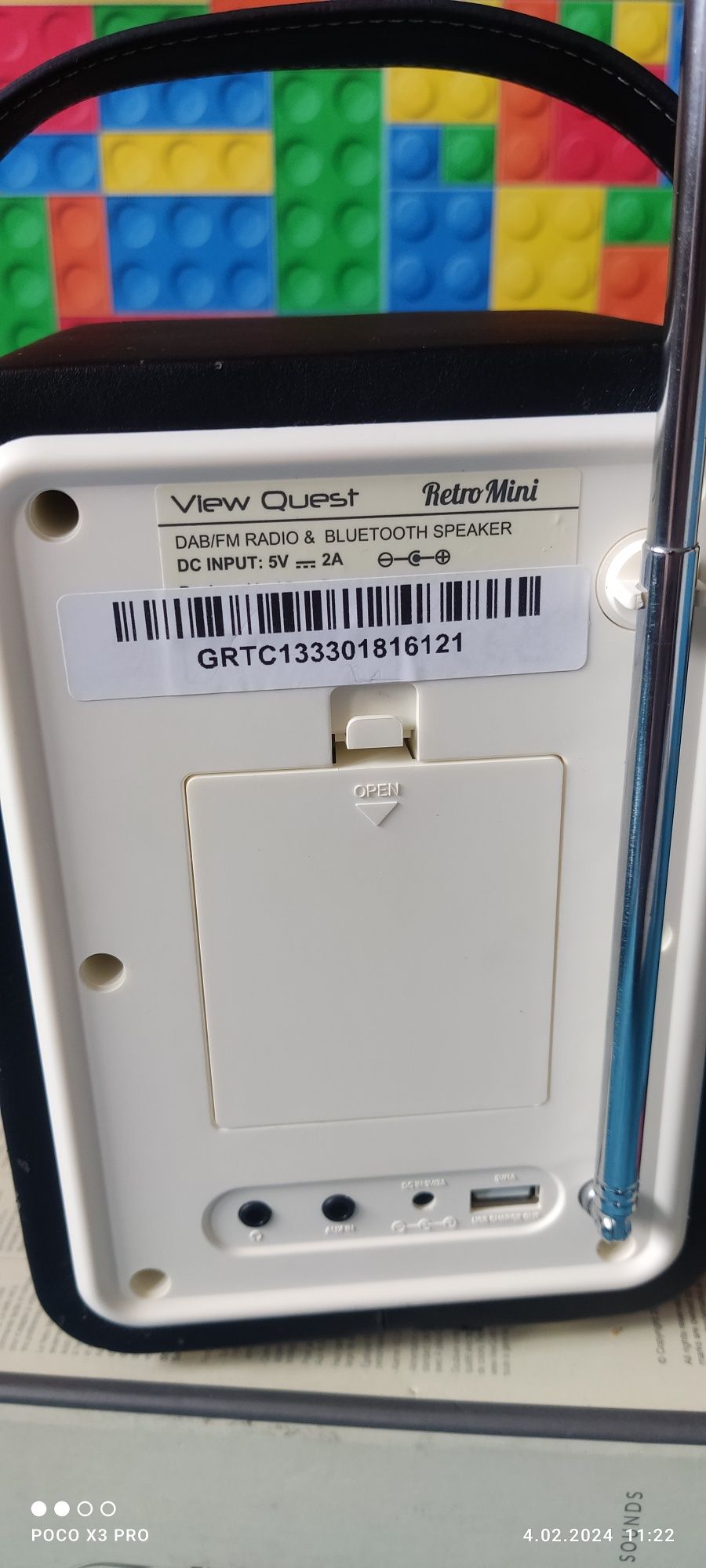 Radio VQ Mini Retro cyfrowe DAB Bluetooth przenośne