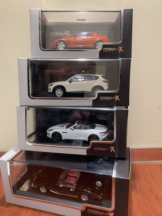 1:43 колекційні моделі Premium X  • STUTZ • JAGUAR • MAZDA •