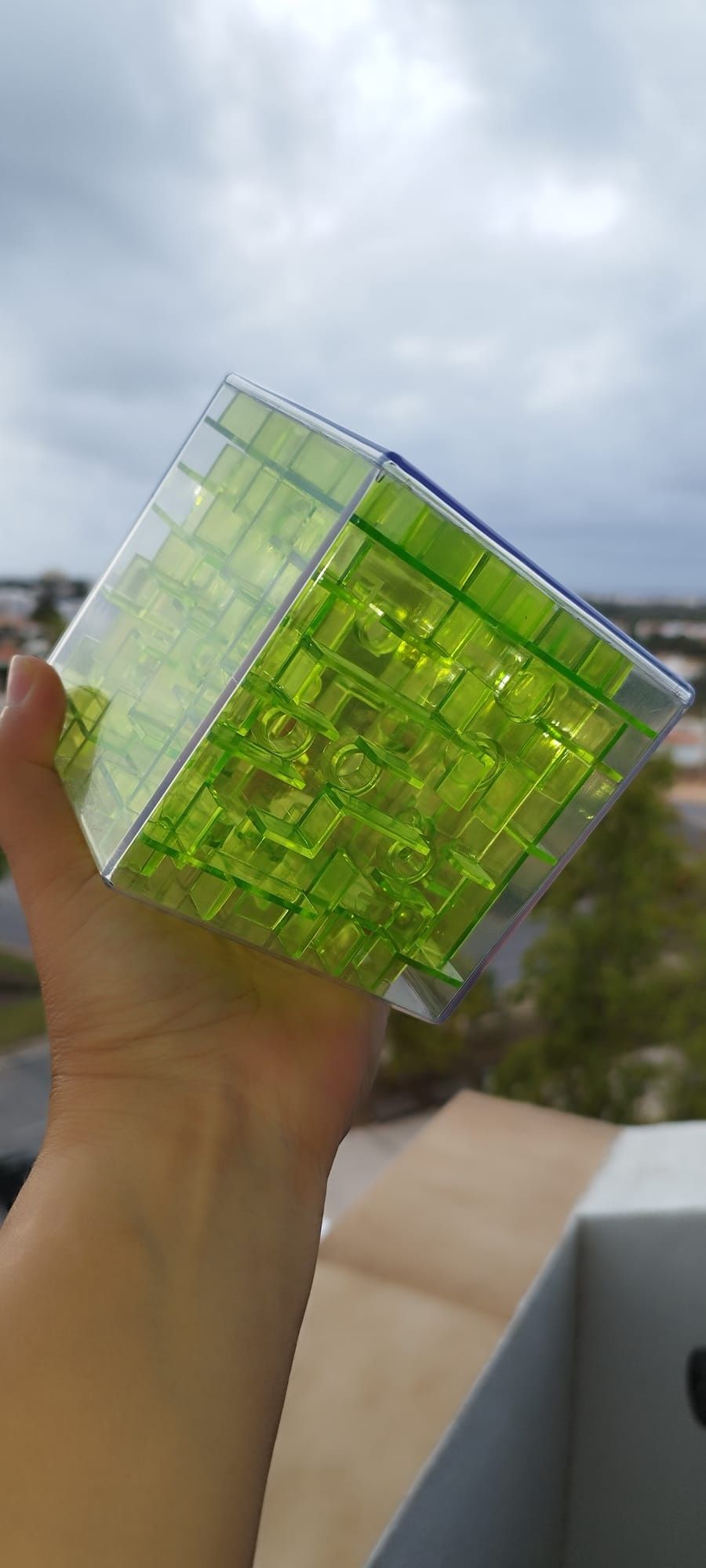 Cubo puzzle enigmático .