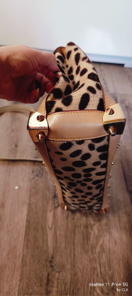 Louis Vuitton duża torebka pasek skóra mega fason