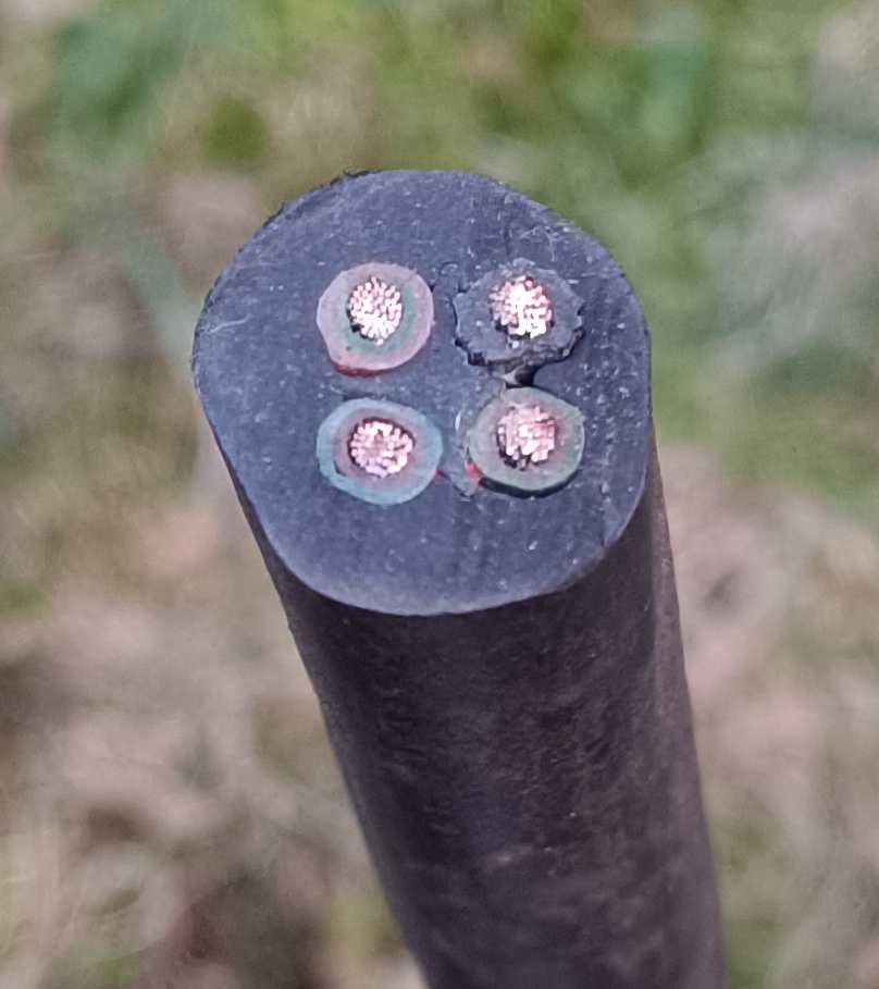 Przewód kabel okrągły warsztatowy ziemny linka miedz 2x2,5; 4x4; 4x10;