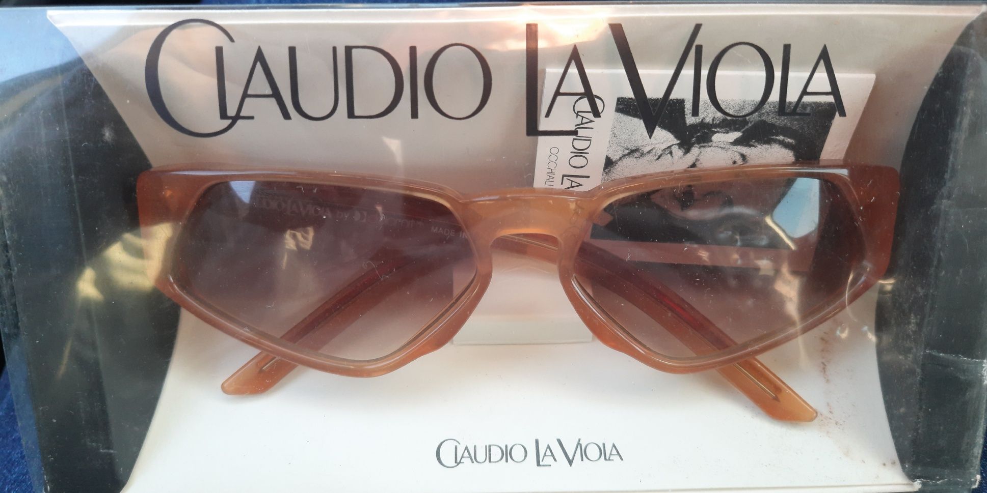 Ôculos escuros Claudio La Viola 90's novos