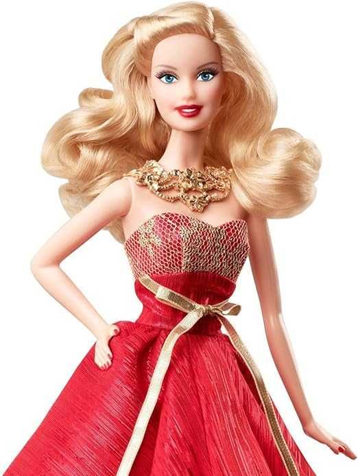Świąteczna Lalka Barbie 2014 BDH13 Mattel NOWA Rarytas!