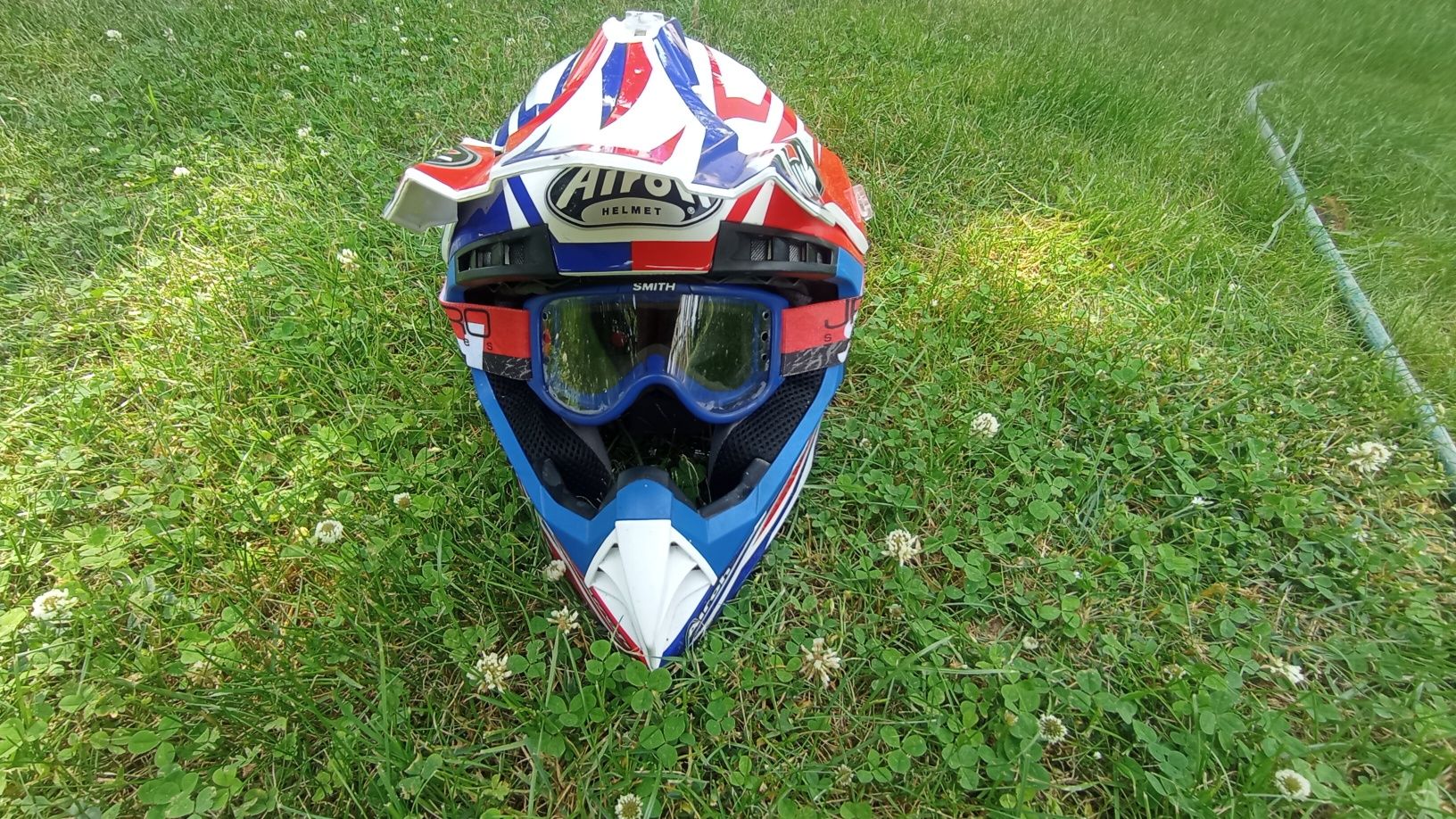 Kask Cross Airoh Switch Impact Blue Gloss dla dziecka