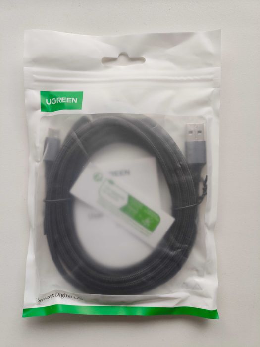 Кабель UGREEN USB-A to USB-C Fast Charging Cable 3A Type C QC3.0 3м.