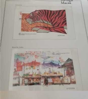 "Álbum Filatélico de MACAU" Anos 1996, 1997 e 1998 Selos/Blocos-> NOVO