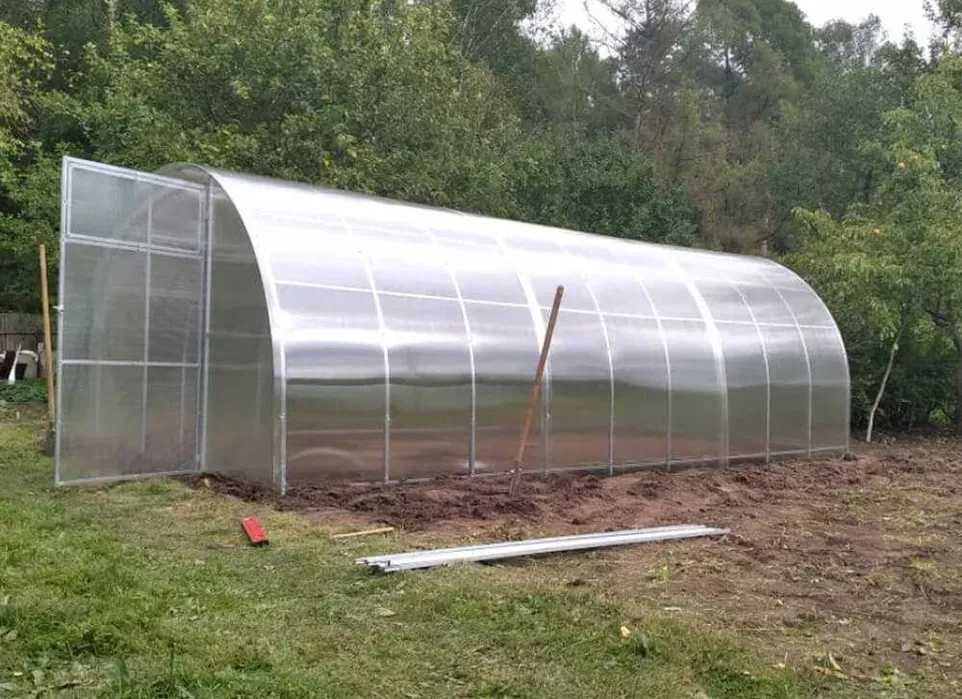 Szklarnia z poliwęglanu 3x4 3x6 3x8 3x10 3x12m pr. 40x20/20x20mm 4-6mm