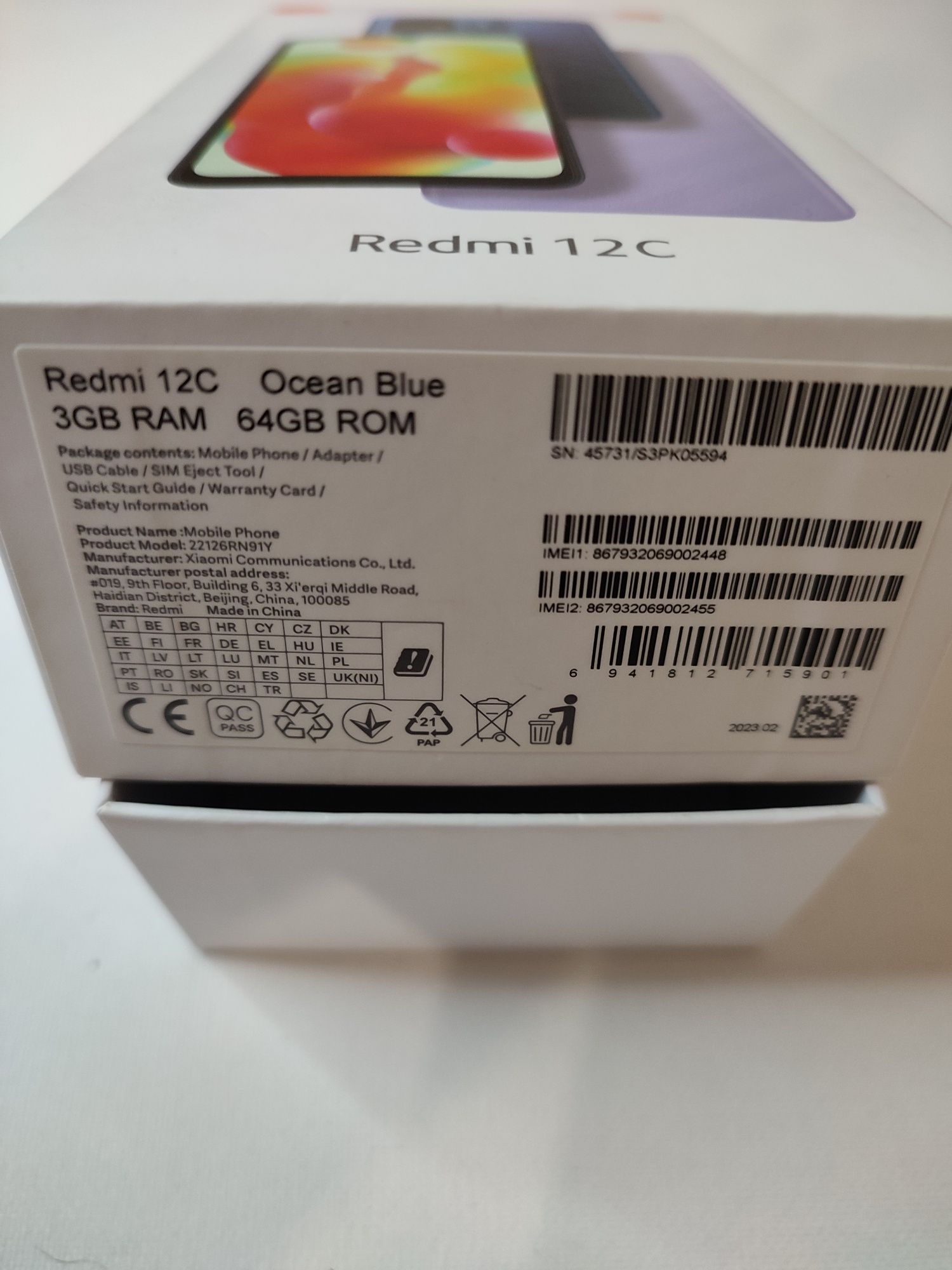 Xiaomi redmi 12c, 64Gb, NFC