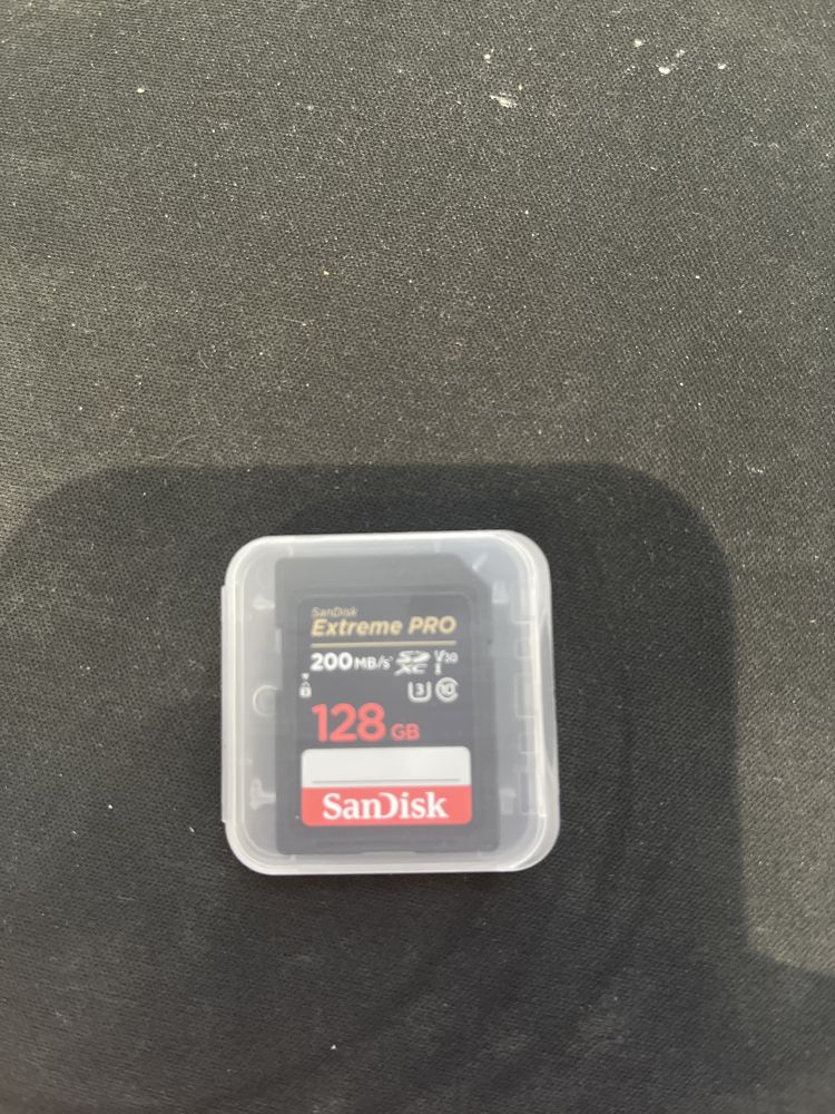 Cartão de memória SD 128GB sandisk extreme pro