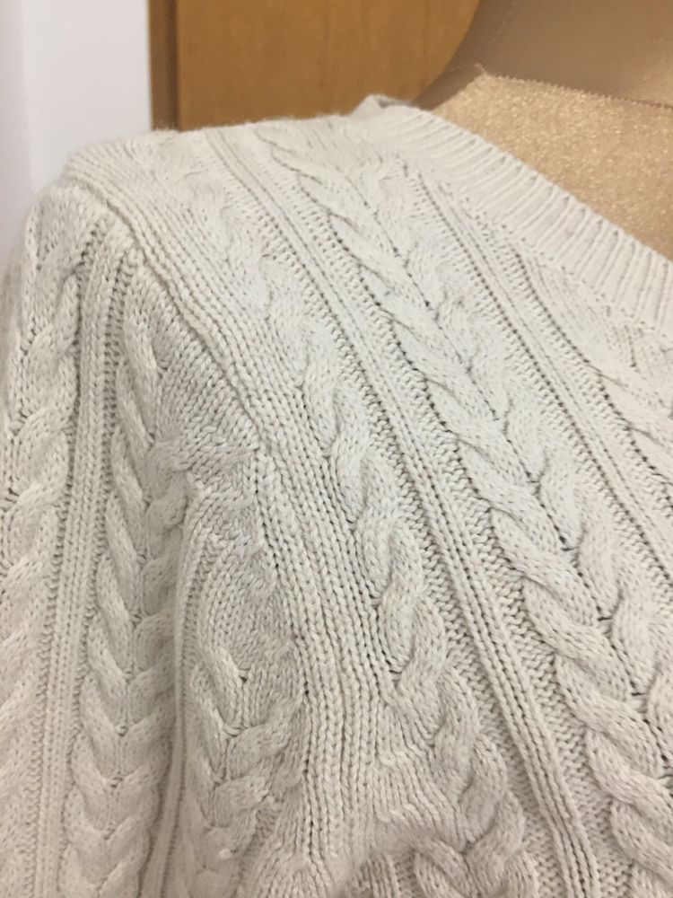 Ciepły Sweter wełniany damski H&M