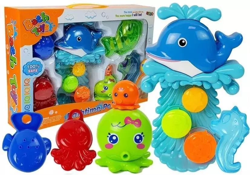 Zestaw do kąpieli zwierzęta morskie. Leantoys