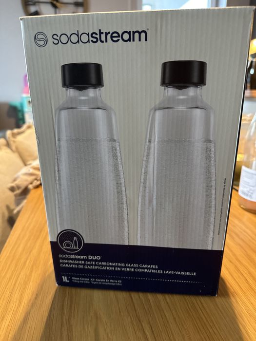 Butelki soda stream szkło szklane