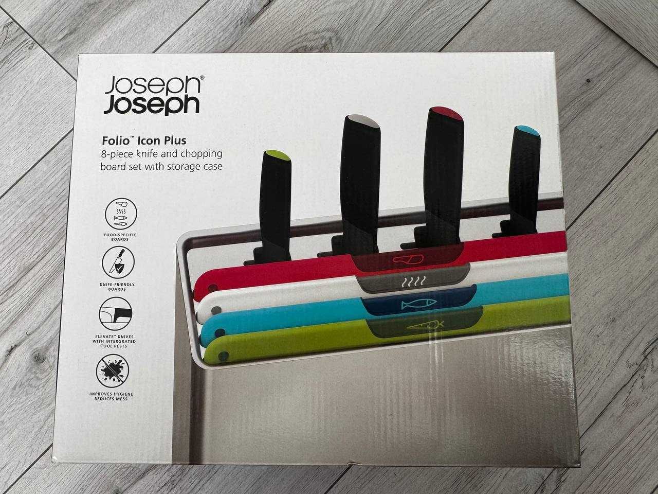 Набір дощок і ножів в органайзері Joseph Joseph Folio. Оригинал/Англія
