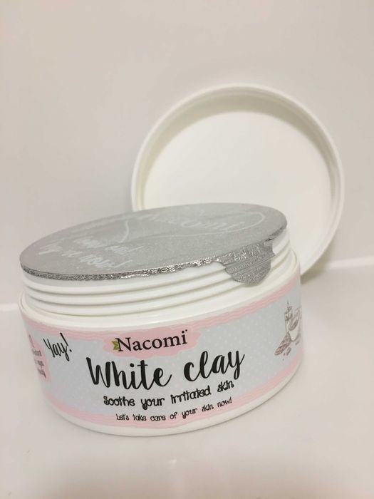 Biała glinka Nacomi White Clay 50g - maska do twarzy i ciała