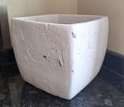 Vaso branco quadrado