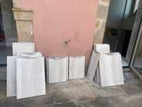Portas para armários de cozinha. Sem estrutura