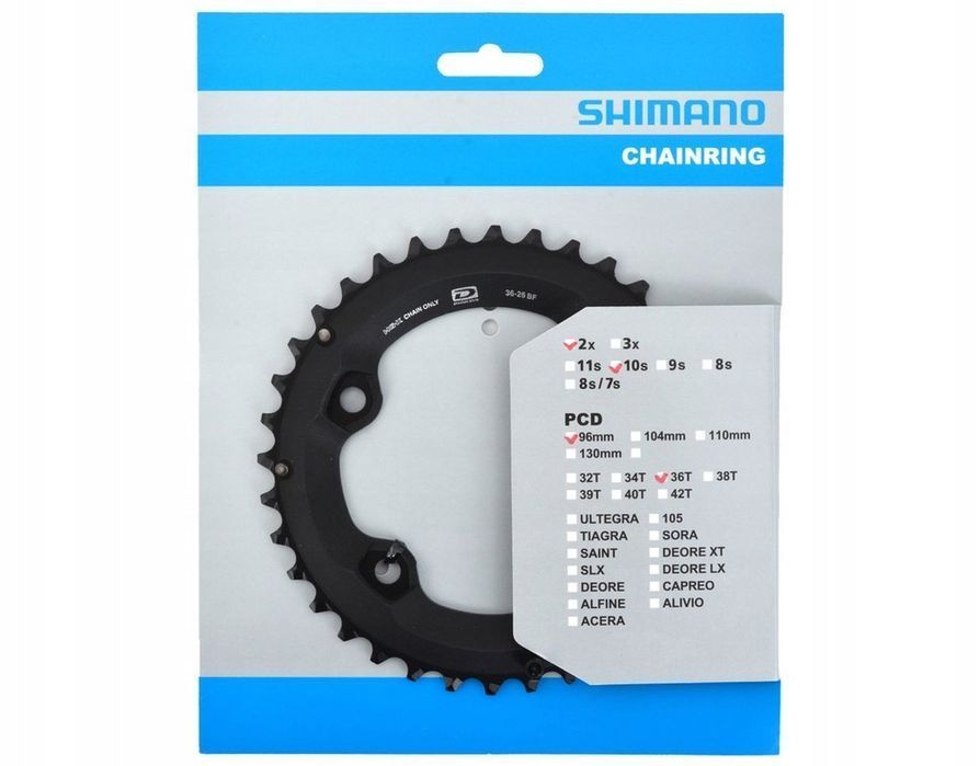 Tarcza, Zębatka Shimano 36T Deore FC-M6000 2x10rz Oryginał