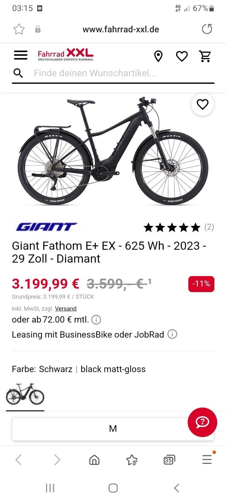 Giant Fathom E+ EX - 625 Wh - 2023 -
29
