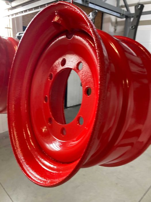 Renowacja felg ciężarowych TIR piaskowanie i malowanie proszkowe