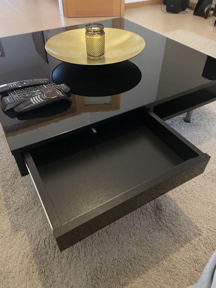 Mesa de apoio castanha escura como nova